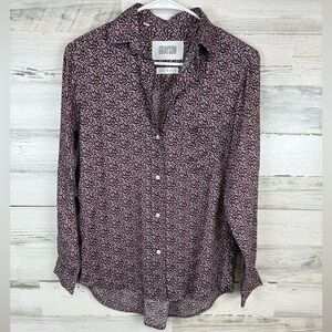 GRAYSON The Hero Shirt Women’s Floral Button Down Liquid Lyocell Sz 01 or XS